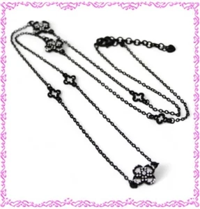 Brighton Crystal Moon Long Black Crystal Long Necklace - Picture 1 of 4