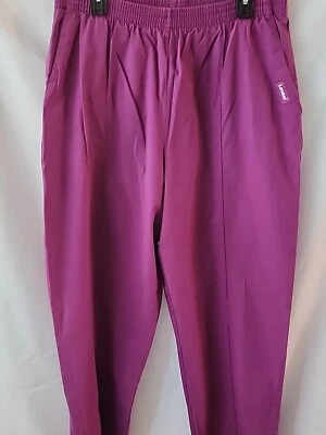 Pantalones Médicos Landau para Mujer Extra Grandes XL Bolsillos Púrpura Foto 1 de 4