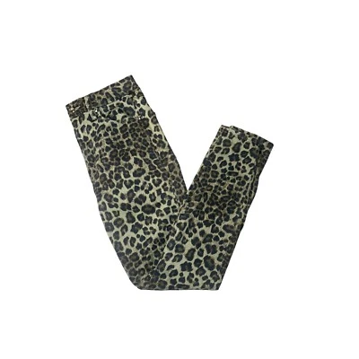 Pantalones de mezclilla ajustados con estampado de leopardo americano Good Waiste talla 4 Foto 1 de 4