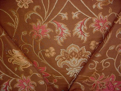 18Y Kravet 24071 Riverdale Copper Jacobean Chenille Brocade Upholstery Fabric - Image 1 of 4