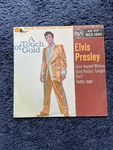 Elvis Presley a Touch of Gold EP RCX 1045 Round-Centre Label VG+/VG+ Play Tested - Picture 1 of 9