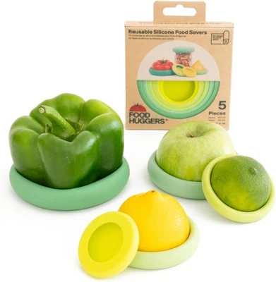 Food Huggers Reusable Silicone Food Savers, 5 Pieces, Full Size - Image 1 of 3