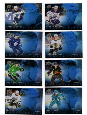 2025-26 Upper Deck Series 1 "Compositions" Inserts Lot of 9 - Image 1 of 4