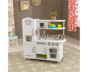 Kidkraft White Vintage Kitchen Cooking Role-Playing For Toddlers And Kids! - Picture 1 of 6