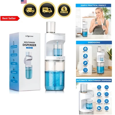 Automatic Mouthwash Dispenser Bathroom Accessories Wall Mount Reusable 19.4 F... - Image 1 of 4