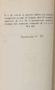 CLAUDEL La cantate à trois voix - Sous le rempart d'Athènes 1931 - 1/122 Lafuma - Imagen 1 de 1