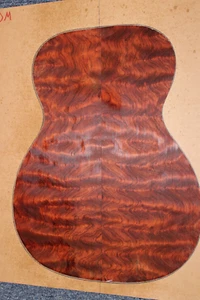 Waterfall figured bubinga back and side set. Stunning grain, color and figure. - Picture 1 of 15