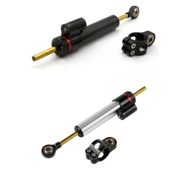 Amortiguador de dirección estabilizador 10" estilo corto para Yamaha Honda Suzuki Kawasaki BMW  Foto 1 de 4