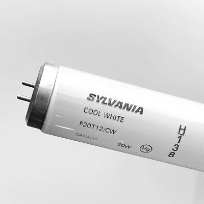 Sylvania F20T12/CW 20W 24" T12 Fluorescent Cool White 4200K Light Bulb 22078 - Image 1 of 3