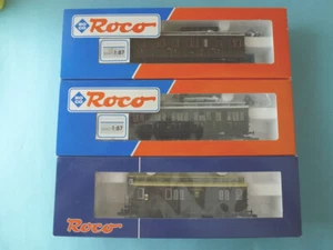 ROCO: Drei preußische 3-Achser m. Bremserhaus der P.ST.E.V · Neuwertig · *TOP!* - Bild 1 von 16