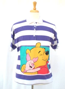 Disney Vintage Winnie The Pooh & Piglet! Golf Polo Shirt Men Large L Sun - Picture 1 of 5