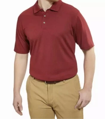 Новый с Ярлыками Мужская Bolle красный производительности рубашка-поло для гольфа размер средний - Изображение 1 из 4