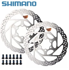 2x Shimano Deore RT56 6 Bolt 160mm Bike Disc Brake Rotor Hydraulic Brakes - Picture 1 of 1