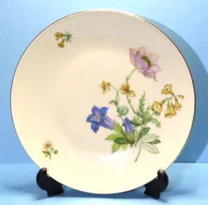 Vintage Mitterteich Bavaria Germany Salad Dessert Plate Floral Gold Trim 7 5/8" - Picture 1 of 4