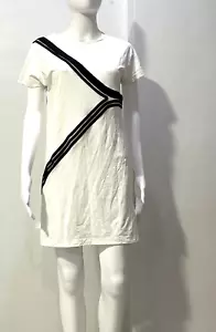 Y-3 YOHJI YAMAMOTO ABITO T-SHIRT CORTO CON APPLICAZIONI A RIGHE TAGLIA S - Foto 1 di 7
