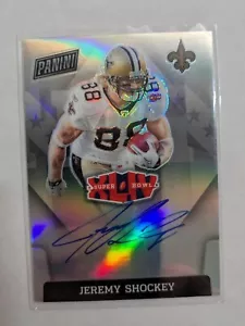 🏆 2022 Panini Select Super Bowl Signatures Prizm Auto JEREMY SHOCKEY #SBXLIV-JS - Picture 1 of 2