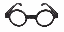 Nerdy Glasses Plastic Clear Lenses Harry Potter Style Fancy Dressing Up Frames