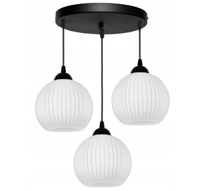 FKL DESIGN Deckenlampe Deckenleuchte Kugel aus Weiß Glas E27 Serie N899 (ER3) - Bild 1 von 4