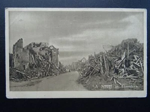 Primera Guerra Mundial Francia Bombardeo de Flandes Comité Británico y Cruz Roja Francesa c1918 PC - Imagen 1 de 3