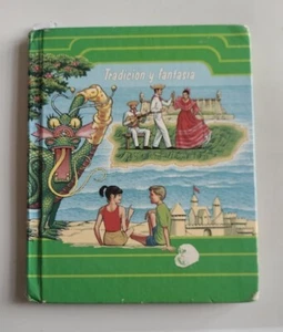 TRADICIÓN y FANTASÍA Libro 3, Nivel II ANTIGUO VINTAGE 1990 Escuela PUERTO RICO - Picture 1 of 18