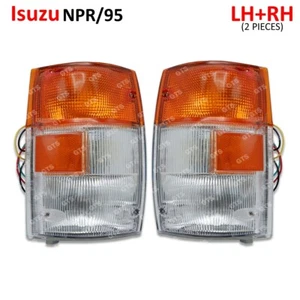 Pair Corner Lights Turn Signal Lamp Fits Isuzu NPR NQR ELF NQR120 1995 2006 - Picture 1 of 11