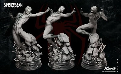 SPIDER-MAN Andrew Garfield Statue Marvel Avengers Resin Model Kit WICKED - Image 1 of 4