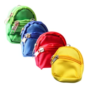 4 Pcs Mini Backpack Model Simulation Doll Bag House Child Micro Scene - Picture 1 of 12