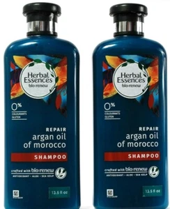 2 Count Herbal Essences Bio Renew Repair  Moroccan Argon Oil Shampoo 13.5Fl oz - Picture 1 of 2