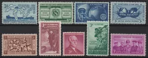 US Postage 1955 Year Set of Commemorative Postage Stamps - Picture 1 of 1