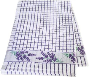 Samuel Lamont Poli Dri 100% Cotton Dish Towel - Lavender Sprigs - Picture 1 of 1