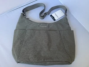 BAGGALLINI LARGE HOBO TOTE CROSBODY CHARCOAL BAG WITH PHONE WRISTLET HBO574CLFS - Picture 1 of 10