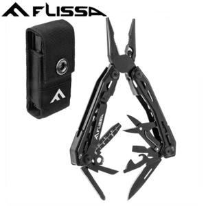 Alicate multiherramienta portátil compacta EDC multiherramienta FLISSA 16 en 1 con navaja de bolsillo - Imagen 1 de 12