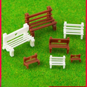 Silla 5 piezas escala HO/OO jardín ocio respaldo miniaturas cuadrada arena mesa modelo - Imagen 1 de 9