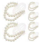 6 Pcs Corsage Supplies Bridal Wrist Pearls Bracelets Manual