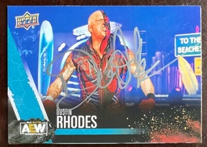 AEW DUSTIN RHODES SIGNED Card - Picture 1 of 2