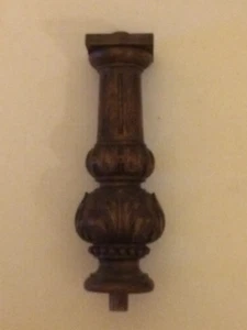 VECCHIO CAPITELLO IN LEGNO INTAGLIATO 35 cm  SOLID WOOD CARVED CAPITAL  vintage - Picture 1 of 4
