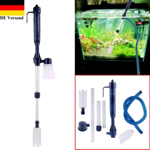 Elektrisch Aquarium Pumpe Reiniger Mulmsauger Schlammsauger Bodenreiniger Set DE - Bild 1 von 12