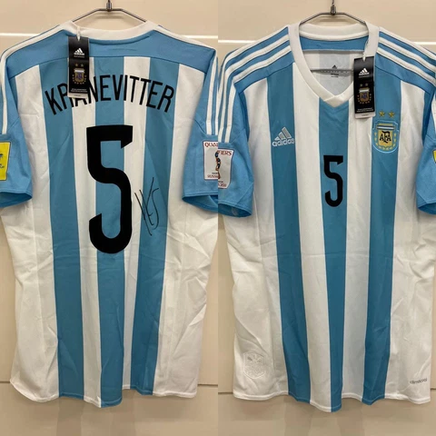 Signed Claudio Adidas Argentina Jersey Soccer Shirt 2018 #5 Size M River Plate Cover