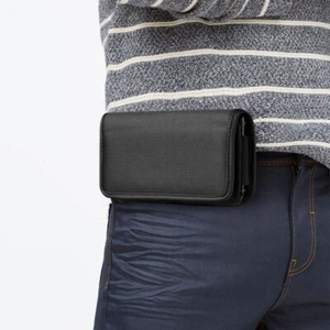 Téléphone Pochette Nylon Holster Étui Clip Ceinture Housse Armée Portable Sac - Zdjęcie 1 z 13