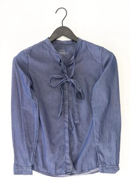 ✅ edc by Esprit Jeansbluse Classic Bluse für Damen Gr. 32, XS Langarm blau ✅ - Bild 1 von 4
