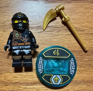 LEGO Dimensions Ninjago COLE minifigure with disc - Picture 1 of 2