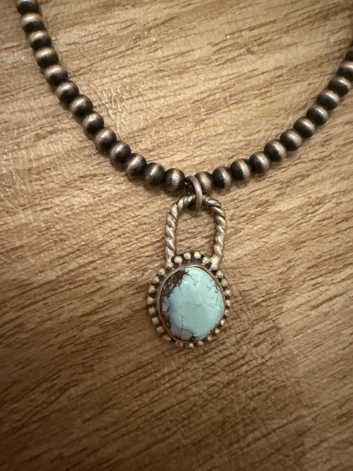 Nuevo con etiquetas Colgante Turquesa Golden Hills Plata de Ley 925 Perlas Italianas Foto 1 de 4