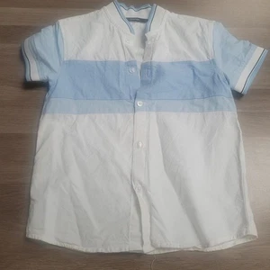George Boys Blue/White SHIRT AGE 6-7 Years VGC - Picture 1 of 3