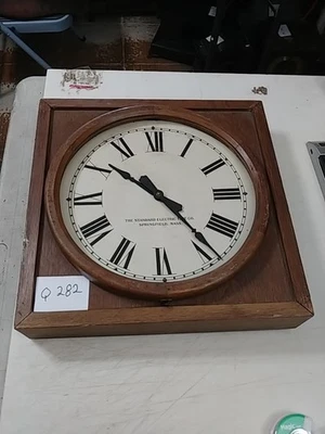 STANDARD ELECTRIC TIME CO. SECONDARY ELECTRIC GALLERY CLOCK NO GLASS - Image 1 of 4