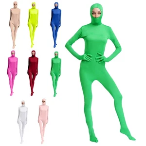 Unisex Adult Full Body Unitard Zentai Costume Bodysuit Stretch Costume Nightwear - Picture 1 of 89
