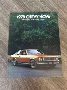 VINTAGE 1978 CHEVY NOVA HÄNDLER VERKAUFSPROSPEKT - Bild 1 von 2