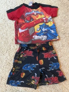 Y2K Power Rangers Kids Pajama Set with Graphic Print Size 4 - Picture 1 of 4