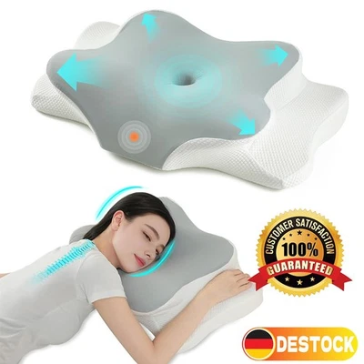Neck Therapy Pillow Memory Foam Orthopedic Ergonomic Pain - Image 1 of 4