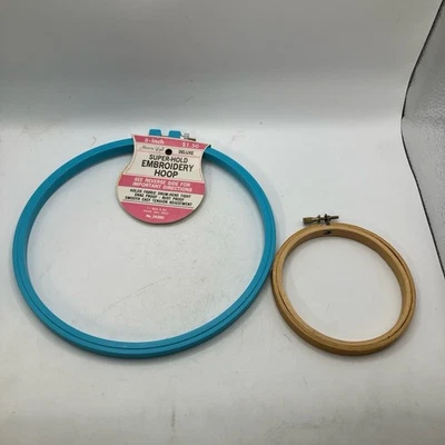 Susans Soft Marcia Lynn Embroidery Hoops 8Inch Deluxe Wooden SuperHold Craft - Image 1 of 4