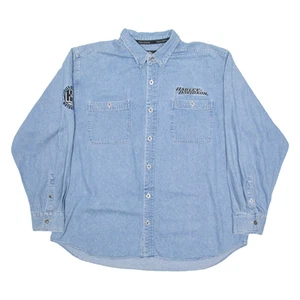Camisa vaquera azul manga larga Harley Davidson para hombre 2XL - Imagen 1 de 6